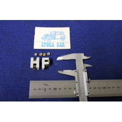 EMBLEM "HF"   METAL CHROME