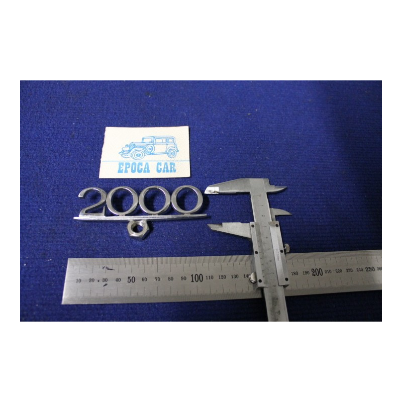 SCRITTA "2000"  METALLO CROMATO