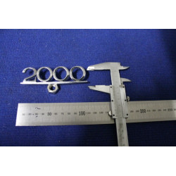 SCRITTA "2000"  METALLO CROMATO