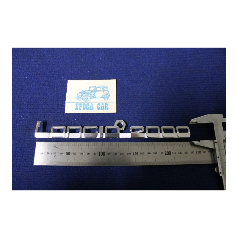 EMBLEM "LANCIA 2000"  METAL CHROME