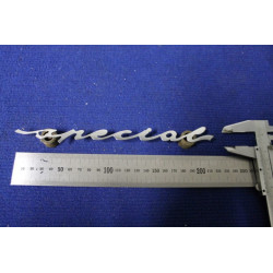 SCRITTA "SPECIAL"  IN CORSIVO   METALLO CROMATO