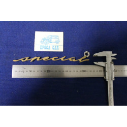 SCRITTA "SPECIAL"  IN CORSIVO  METALLO DORATO