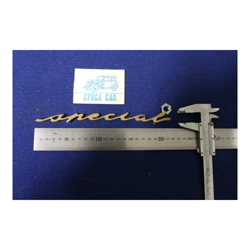 SCRITTA "SPECIAL"  IN CORSIVO  METALLO DORATO