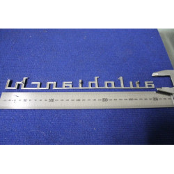 EMBLEM "AUTOBIANCHI" LENGHT 305 mm   METAL CHROME