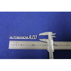 SCRITTA "AUTOBIANCHI A 111" METALLO CROMATO