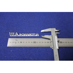 EMBLEM "AUTOBIANCHI A 111"  METAL CHROME