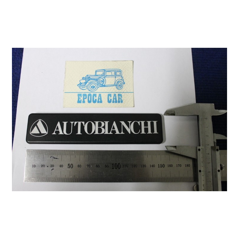 SCRITTA "AUTOBIANCHI"  PLASTICA NERA
