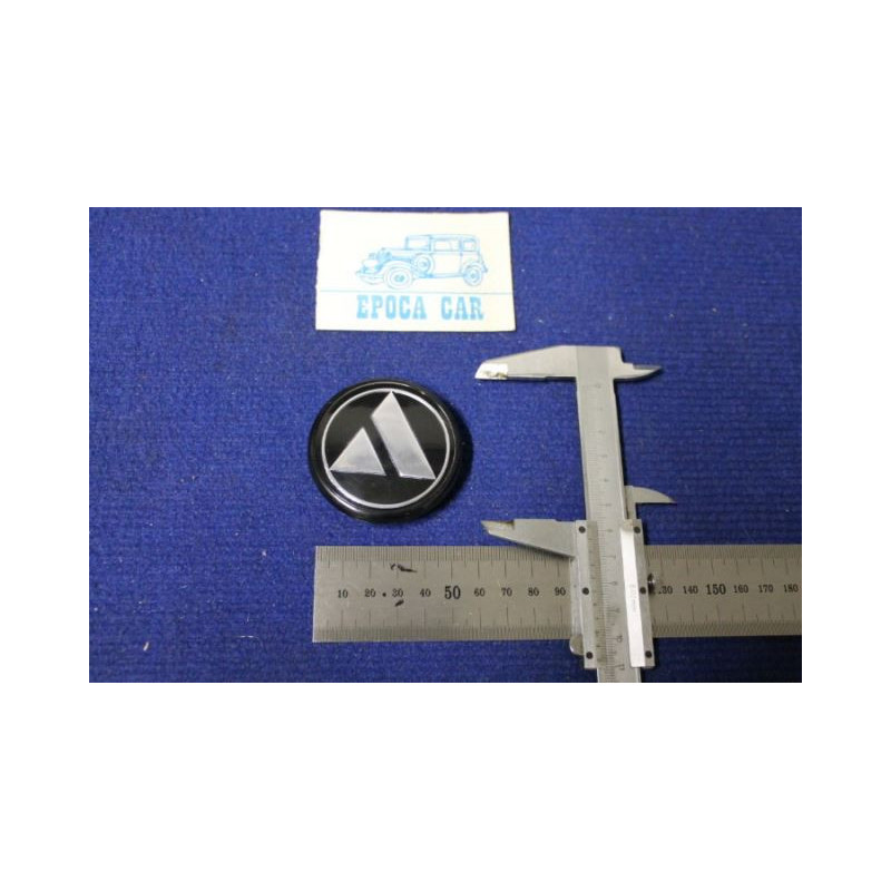 STEMMA AUTOBIANCHI ( COPRIMOZZO X A112 ELEGANT)  PLASTICA NERA