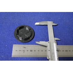 STEMMA AUTOBIANCHI ( COPRIMOZZO X A112 ELEGANT)  PLASTICA NERA