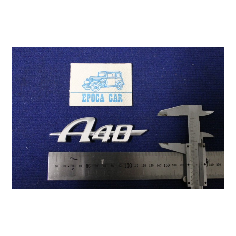 SCRITTA "A 40"   METALLO CROMATO