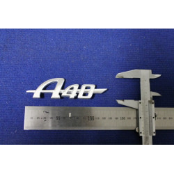 SCRITTA "A 40"   METALLO CROMATO