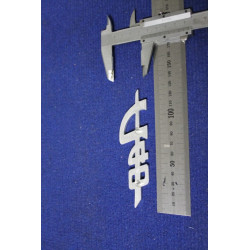 SCRITTA "A 40"   METALLO CROMATO