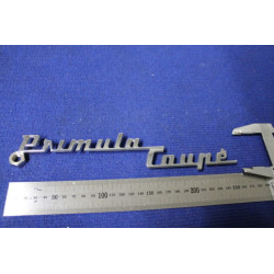 SCRITTA "PRIMULA COUPE'"  METALLO CROMATO