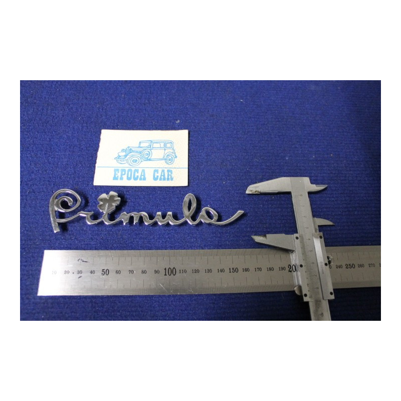 EMBLEM "PRIMULA"  (BIG TYPE)   METAL CHROME