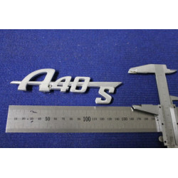 EMBLEM "A 40 S"   METAL CHROME