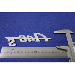 EMBLEM "A 40 S"   METAL CHROME