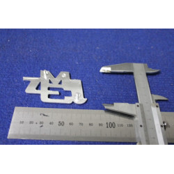 SCRITTA "JM3 S"  METALLO CROMATO