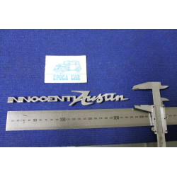 SCRITTA "INNOCENTI AUSTIN"   METALLO CROMATO