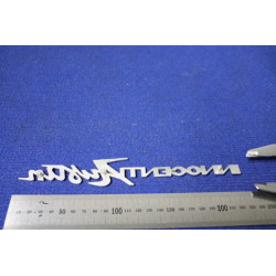 EMBLEM "INNOCENTI AUSTIN"  METAL CHROME