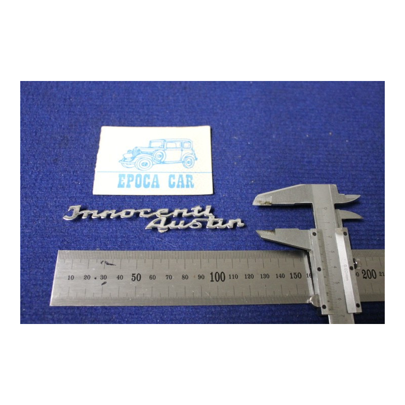 EMBLEM "INNOCENTI AUSTIN"  METAL CHROME