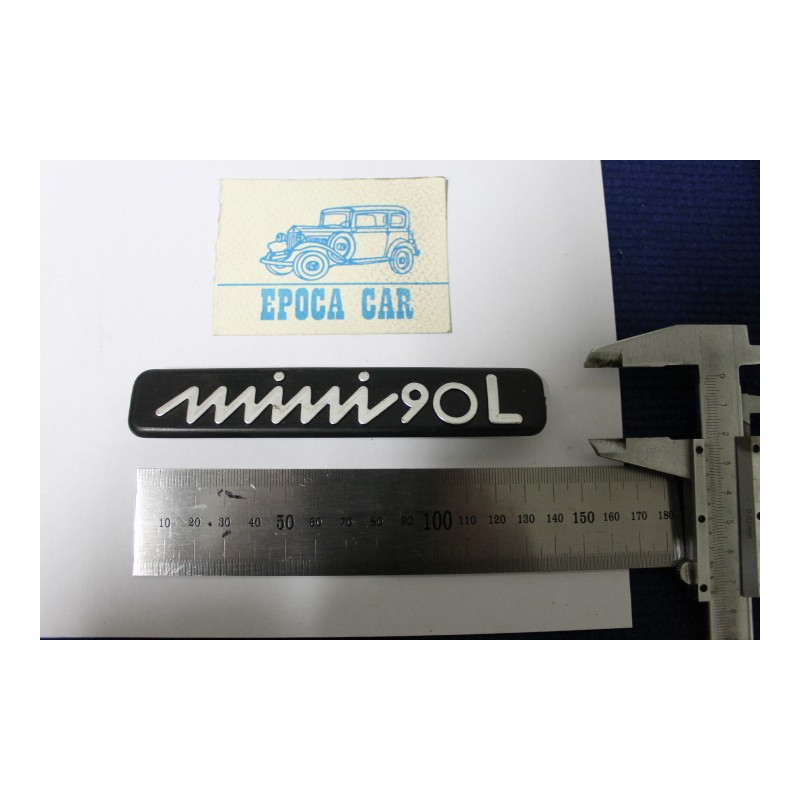 SCRITTA "MINI 90L"  PLASTICA NERA