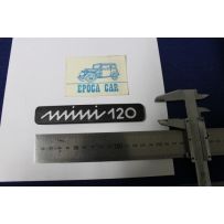 SCRITTA "MINI 120"  PLASTICA NERA