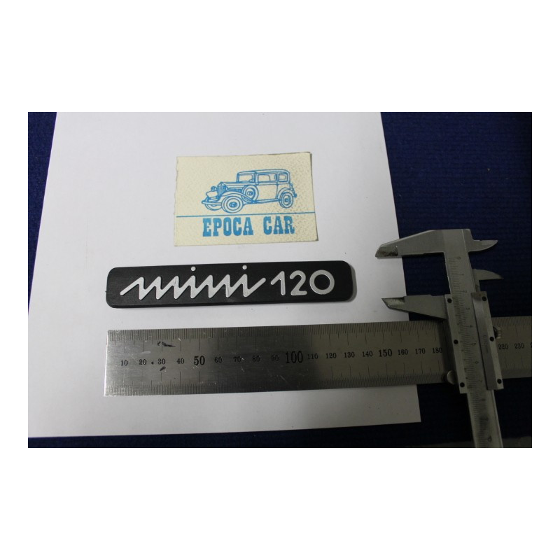 SCRITTA "MINI 120"  PLASTICA NERA