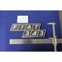 SCRITTA "FIAT 343"  PLASTICA