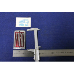 BADGE "FIAT"  HEIGHT  100 mm   METAL CHROME