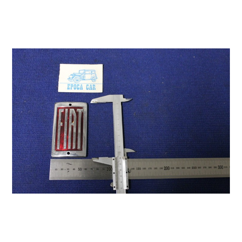 BADGE "FIAT"  HEIGHT  100 mm   METAL CHROME