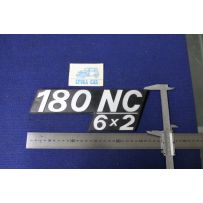SCRITTA "180 NC 6X2"  PLASTICA