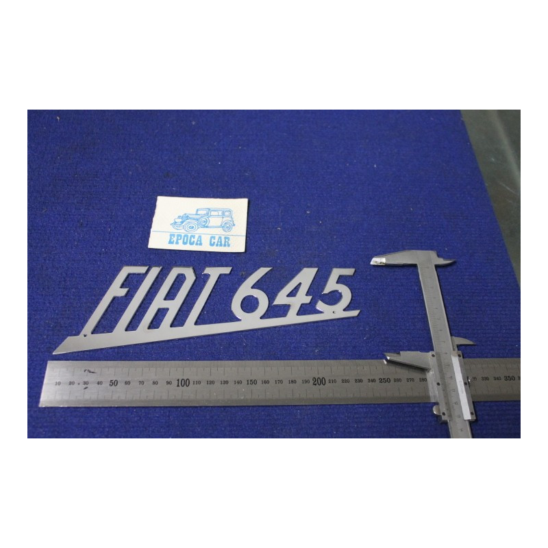 SCRITTA "FIAT 645"  METALLO CROMATO