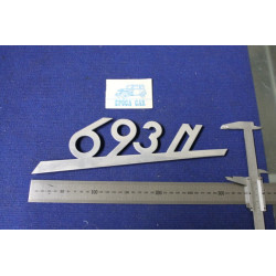 SCRITTA "693 N"   ALLUMINIO