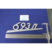 SCRITTA "693 N"   ALLUMINIO