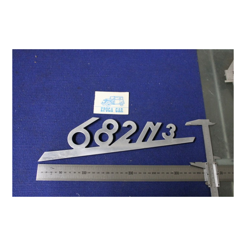 SCRITTA "682 N 3"   IN ALLUMINIO