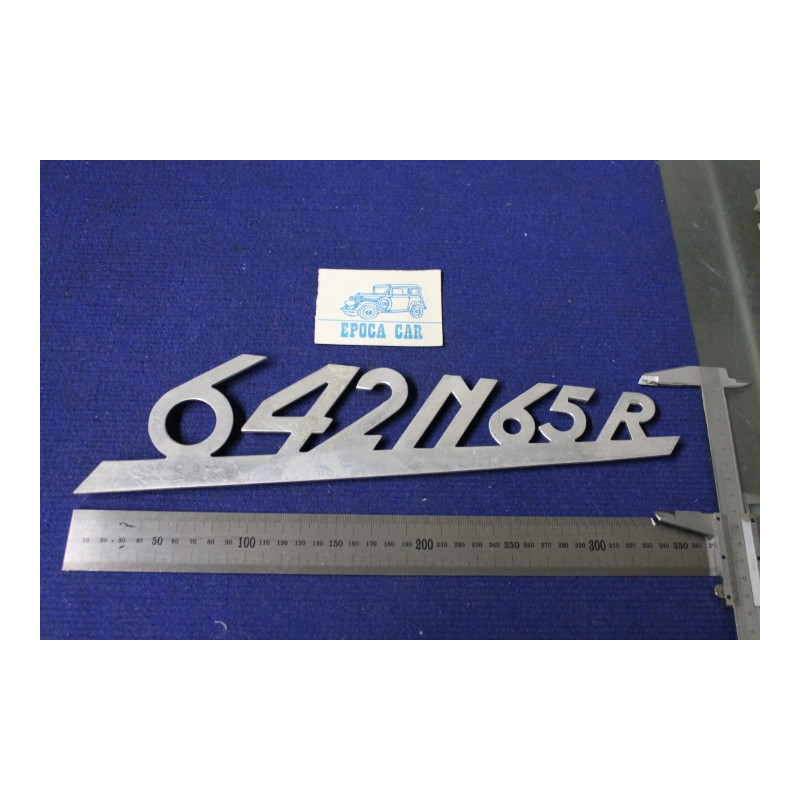 EMBLEM "642 N 65 R"  ALLUMINIUM