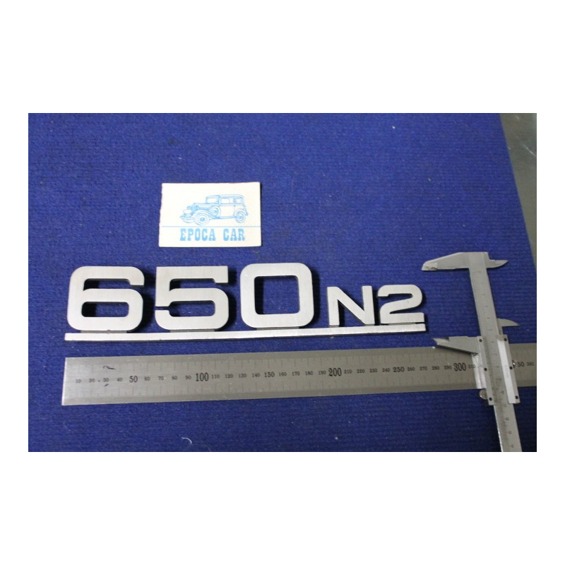 SCRITTA "650 N2"  METALLO OPACO