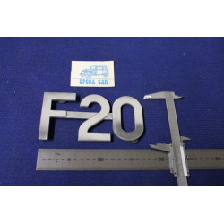 SCRITTA "F 20" METALLO CROMATO