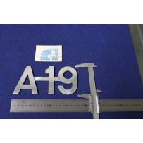 EMBLEM "A 19"  METAL CHROME