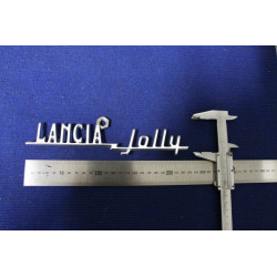 SCRITTA "LANCIA JOLLY"   METALLO CROMATO