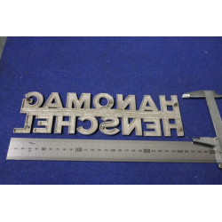 EMBLEM "HANOMAG HENSCHEL"  METAL