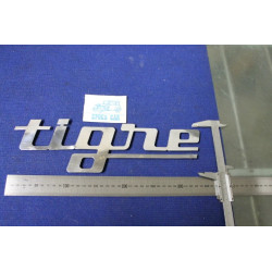 EMBLEM "TIGRE" LENGHT 350 mm METAL CHROME