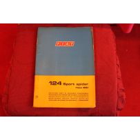 124 SPORT SPIDER  BS   CATALOGO PARTI DI RICAMBIO-CARROZZERIA (1° EDIZIONE 1970)