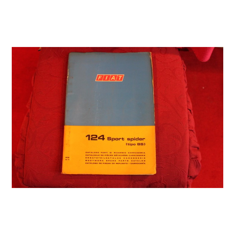 124 SPORT SPIDER BS  BODY SPARE PARTS CATALOGUE (1° EDITION 1970)