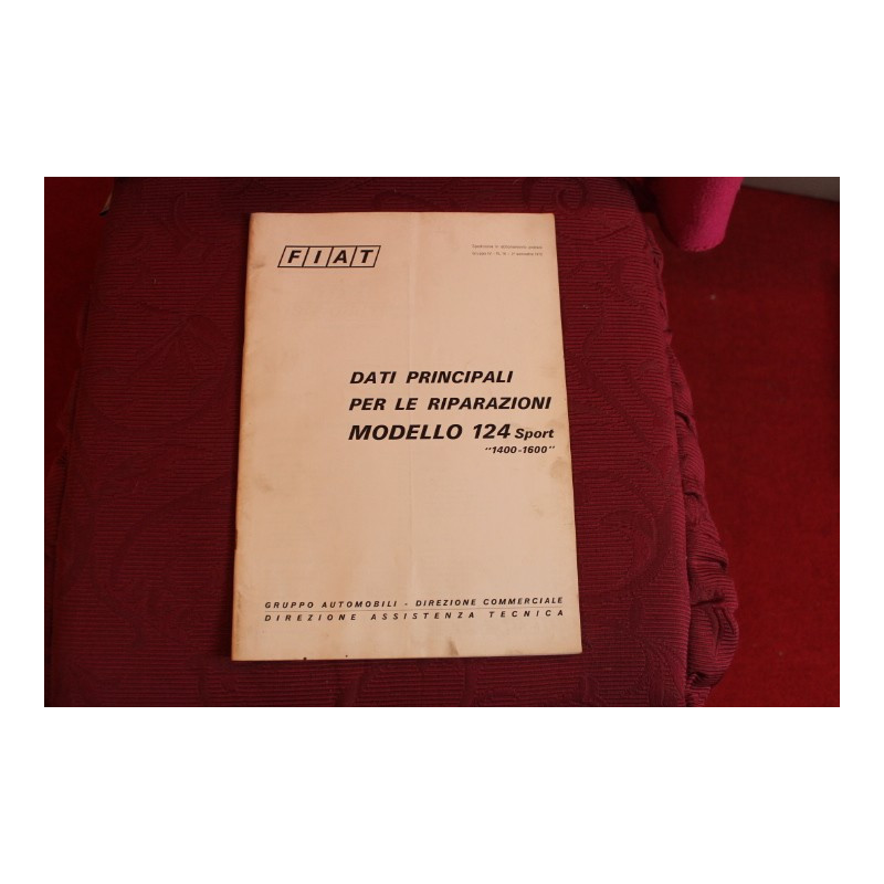 124 SPORT 1400/1600  HANDBOOK FOR REPAIRS (1972)
