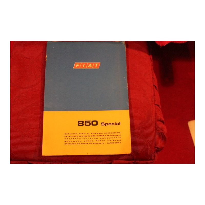850 SPECIAL   CATALOGO PARTI DI RICAMBIO-CARROZZERIA (2° EDIZIONE 1969)