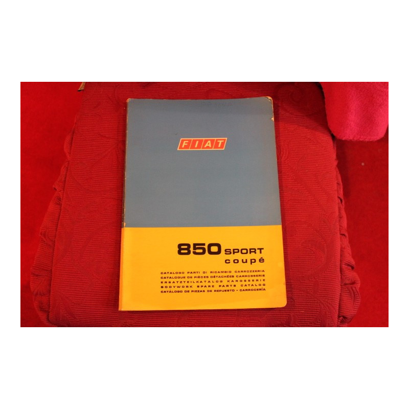 850 SPORT COUPE'  CATALOGO PARTI DI RICAMBIO-CARROZZERIA (2° EDIZIONE 1970)