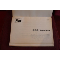 850 FAMILIARE   CATALOGO PARTI DI RICAMBIO-CARROZZERIA (1° EDIZIONE 1966)