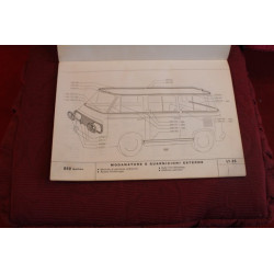 850 FAMILIARE   CATALOGO PARTI DI RICAMBIO-CARROZZERIA (1° EDIZIONE 1966)