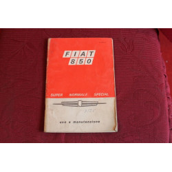 850 SEDAN    USE AND SERVICE BOOK (18° EDITION 1968)  IN FAIR CONDITION